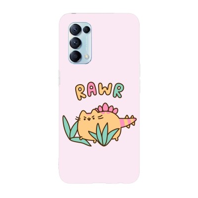 Husa compatibila cu Oppo A55, Viceversa, model Rawr Pusheen, Silicon, TPU foto