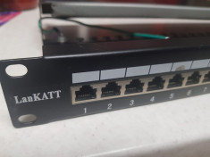 Patch panel LanKATT cat6 FTP, 24 porturi - poze reale foto