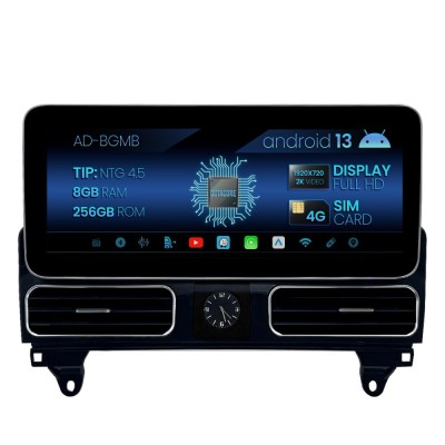 Navigatie Mercedes Benz ML GL W166 X166 (2012-2015), NTG 4.5, Android 13, MB-Octacore, 8GB RAM + 256GB ROM, 12.3 Inch - AD-BGMB1200845+AD-BGRKITMB016 foto