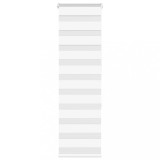 vidaXL Jaluzea tip zebra alb lățime țesătură 45,9 cm poliester