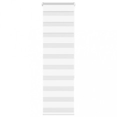Jaluzea tip zebra alb lățime țesătură 45,9 cm poliester foto