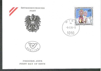 Austria &amp;Ouml;sterreich 1996 Volksbrauchtum FDC K.215 foto