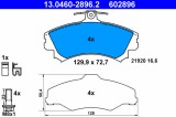 ATE 13.0460-2896.2 set placute frana,frana disc