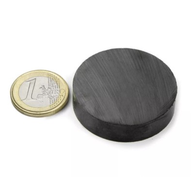Magnet ferita disc &amp;Oslash;40&amp;amp;#215;8 mm, putere 1,4 kg, Y35 foto