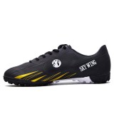 Ghete de fotbal SKY WING, pentru teren sintetic, cusute, 258 grame, culoare negru 44