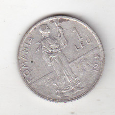 bnk mnd Romania 1 leu 1912 , argint