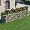 VidaXL Strat &icirc;nălțat gabion, 500x100x100 cm, fier galvanizat 152048