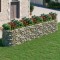 vidaXL Strat &icirc;nălțat gabion, 500x100x100 cm, fier galvanizat 152048