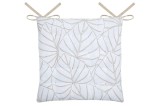 Pernă De Scaun Nova 38X38 Cm, Culoare Alb, 45% Poliester 55% Bumbac