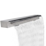 Cascada Piscina Dreptunghiulara Inox 120cm - Fantana Decorativa de Gradina, Rezistenta la Clor, Montaj Facil