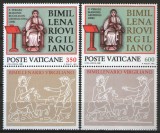 Vatican 1981 - poetul P. Vergili, serie neuzata cu vinieta jos