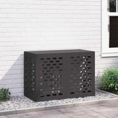 vidaXL Husă pentru aer condiționat Negru 100 x 50 x 70 cm Oțel 865897