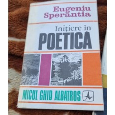 Initiere in poetica - Eugeniu Sperantia