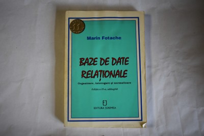 Marin Fotache - Baze de date relationale (editia a II-a, 1997) foto