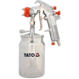 Yato YT-2346 - Pistol de vopsit pentru compresor 1.8 mm 1 l vas din metal reglare debit vopsea reglare debit aer