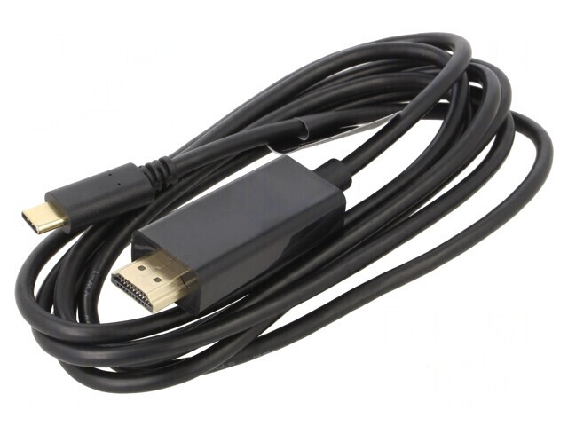 Adaptor HDMI 1.4 USB 3.1 USB C 2m Negru