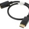Cablu DisplayPort 1.2, 0.5m, mufă DisplayPort - ambele părţi