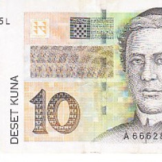 M1 - Bancnota foarte veche - Croatia - 10 kuna - 2001