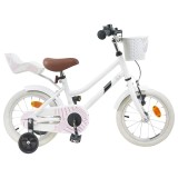 vidaXL Bicicletă pentru Copii 16 Inci pentru 4-6 ani Alb 42009231