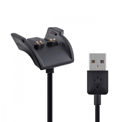 Docking stand pentru Garmin Vivosmart HR Plus / Approach X40, kwmobile, Silicon, Negru, 37241.01 foto