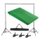 Kit foto studio,suport fundal reglabil 2x3m,panza fundal verde din bumbac 3x3 m