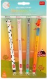 Set 4 pixuri cu cerneala care se sterge - Animale de la ferma | Legami