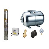 Kit complet sistem hidrofor, pompa de apa submersibila Raider RD-WP31/24, rezervor de 24 litri din inox, presostat, racord 5 cai, manometru, 070138/24