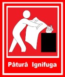 Placuta pentru patură Ignifuga