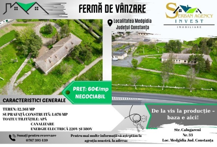 FERMĂ DE V&Acirc;NZARE &ndash; Partizanu, județul Constanța