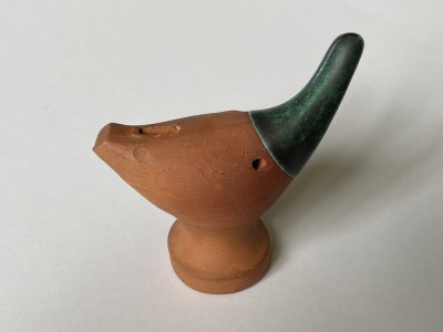 OCARINA din ceramica suedeza, marcata Falkenberg TORNGREN, anii 1960 foto