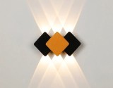 Cumpara ieftin Aplica LED Perete Exterior IP65, romburi colorate Moderna 6W Lumina calda