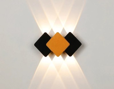 Aplica LED Perete Exterior IP65, romburi colorate Moderna 6W Lumina calda foto