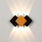 Aplica LED Perete Exterior IP65, romburi colorate Moderna 6W Lumina calda