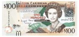Caraibe Eastern Caribbean 100 Dolari 2012 P-55 UNC