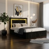 Pat Tapitat Loris Negru Catifea Premium Trimite mesaj