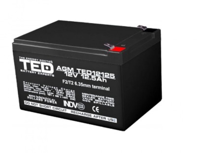 Accu.PB.12V 12.5Ah TED foto