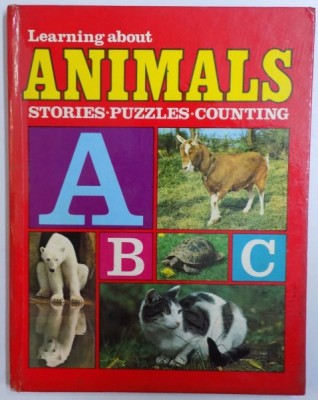 LEARNING ABOUT ANIMALS - STORIES , PUZZLES , COUNTING , 1972 foto