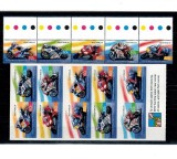 Australia 2004 - Motociclete, motociclism, serie neuzata, cu timbrele autocolant