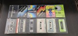 Casete audio vintage din anii '70 și '80 diverse marci . LOT 12 BUCATI , NU CUNOSC CE ESTE INREGISTRAT PE ELE !