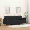 Canapea cu 3 locuri, negru, 180 cm, material textil GartenMobel Dekor, vidaXL