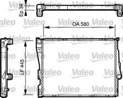 Radiator, racire motor BMW Seria 3 (E46) (1998 - 2005) VALEO 734276 foto