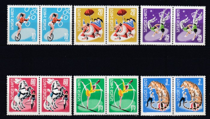 ROMANIA 1969 LP 708 CIRCUL PERECHE SERII MNH