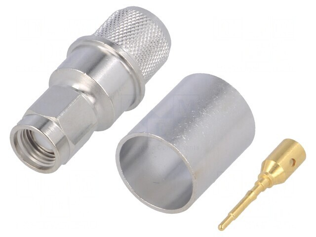 Mufă SMA tată drept 50&Omega; crimpat pentru cabluri B7810A/B9913/CNT-400/LMR400