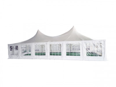 Pagoda 6x12m 500 G/m&amp;sup2; Pvc, Alb - Corturi24 foto