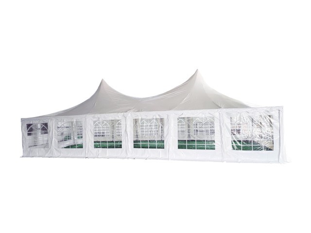 Pagoda 6x12m 500 G/m&sup2; Pvc, Alb - Corturi24