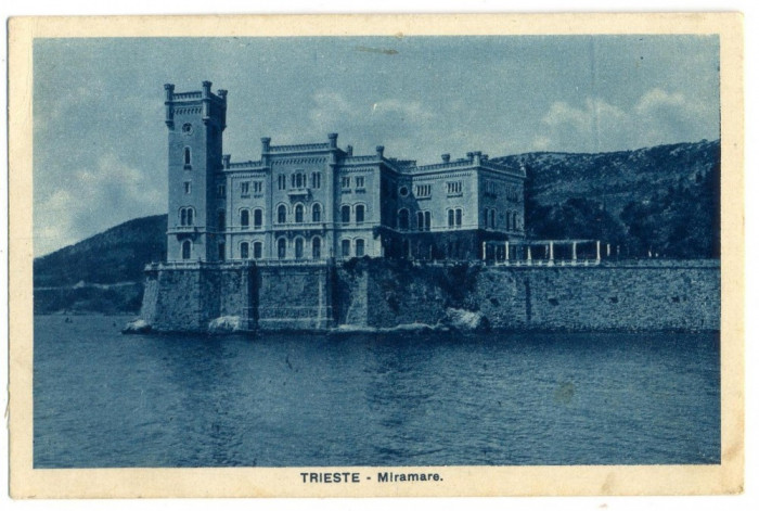 AD 1016 C. P. VECHE -TRIESTE-MIRAMARE-1934SICA BRATESCU PROFESOR RAMNICUL-SARAT