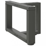 VidaXL Picioare pentru măsuță de cafea &icirc;n formă de T, 2 buc., antracit, 50x25x(30-31) cm, oțel
