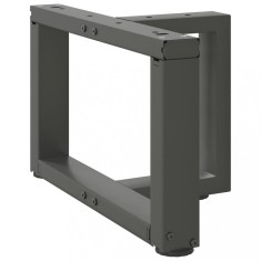vidaXL Picioare pentru măsuță de cafea &icirc;n formă de T, 2 buc., antracit, 50x25x(30-31) cm, oțel 4013010