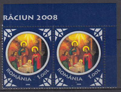 ROMANIA 2008 LP 1821 CRACIUN 2008 PERECHE SERII MNH foto
