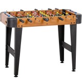 SPORTNOW mini masă de fotbal 92x75x71 cm, 22 jucători, 2 mingi, 8 bare, marcator, maro | Aosom Romania